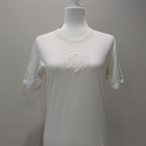Gucci Tops - Rare! Gucci White Logo T-Shirt
